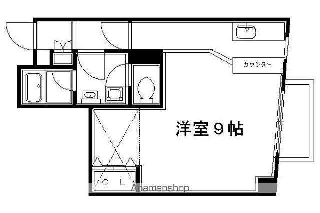 ソレイユ西山(ワンルーム/3階)の間取り写真