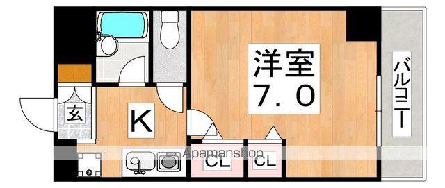 スペランツァ(1K/2階)の間取り写真