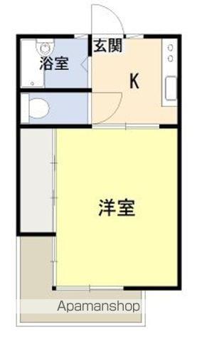 真装マンション(1K/3階)の間取り写真