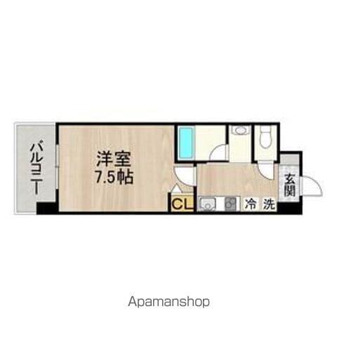 CITY SPIRE 名古屋本陣(1K/5階)の間取り写真