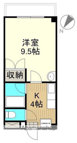 FOREST皆実(1K/2階)の間取り写真