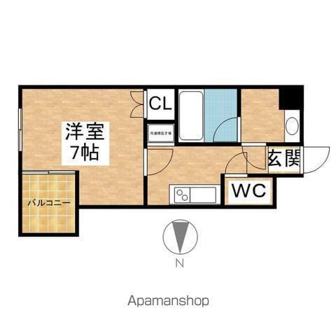 リエス鶴舞 イースト TOWER(1K/8階)の間取り写真