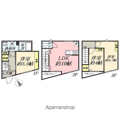 ザ・シエスタ武蔵藤沢グレシアーレ(3LDK/1階)の間取り写真