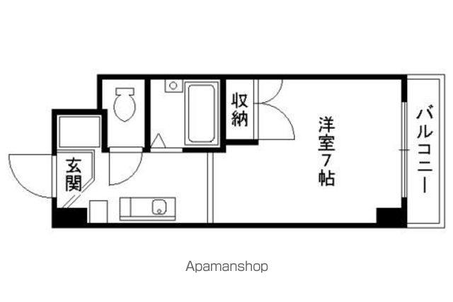 アブレスト東山本町(1K/2階)の間取り写真