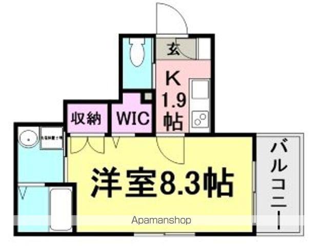フェリーチェディモーラ(1K/3階)の間取り写真