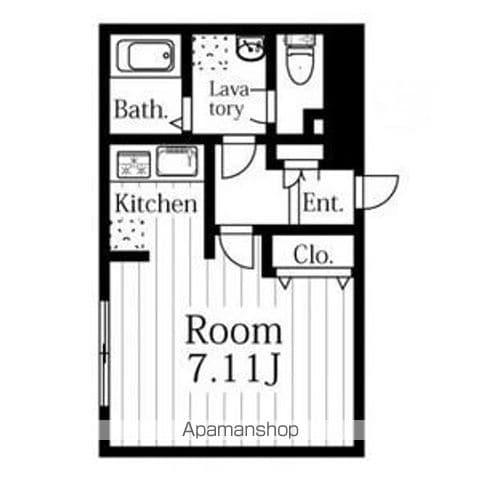 MODULOR名駅太閤通(ワンルーム/4階)の間取り写真