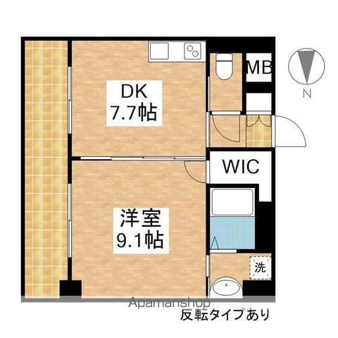 カゾーネ・アッソ(1LDK/8階)の間取り写真