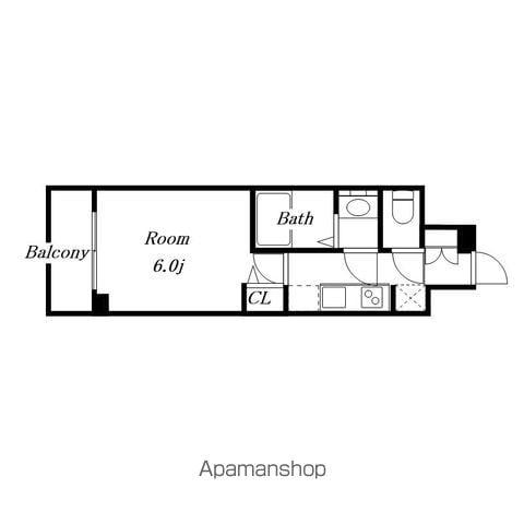 プレサンス葵デュリス(1K/11階)の間取り写真