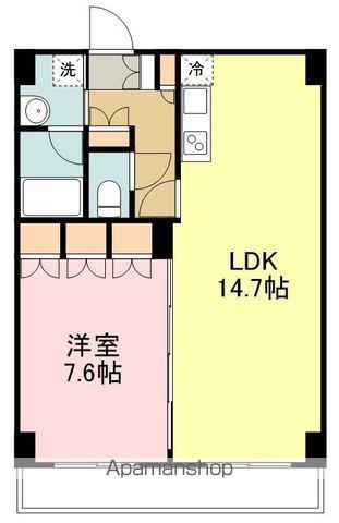 レジデンス仙台駅東(1LDK/10階)の間取り写真