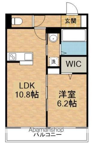 ブレッシア石神井公園(1LDK/1階)の間取り写真