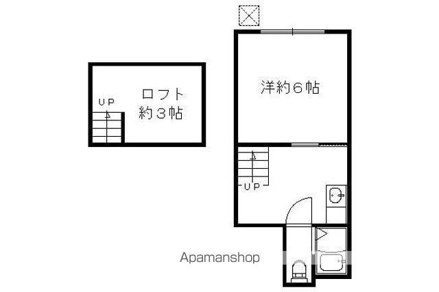 アスターナ京の袋小路長屋(1K)の間取り写真