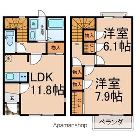 エストメゾン(2LDK)の間取り写真