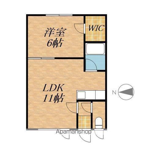 エスレイア西17条(1LDK/1階)の間取り写真