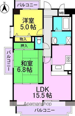 BONHEUR T・K(2LDK/3階)の間取り写真