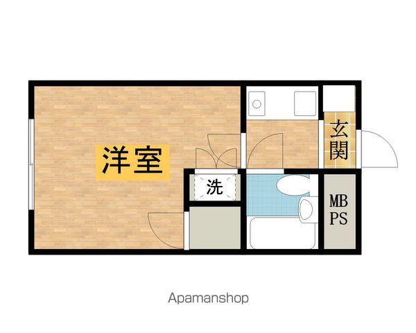 ドエル上地西八王子(1K/1階)の間取り写真