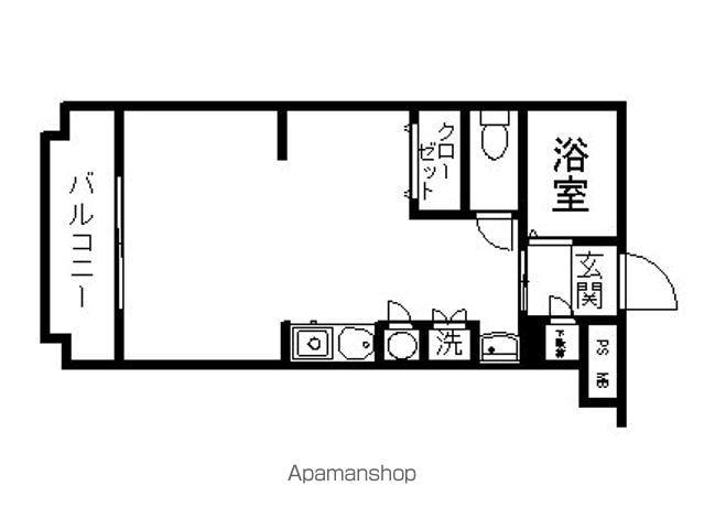 カーサミラ音羽(ワンルーム/2階)の間取り写真