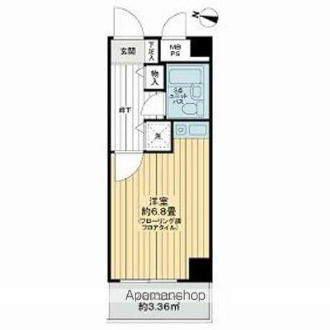 ライオンズマンション川口第10(ワンルーム/1階)の間取り写真