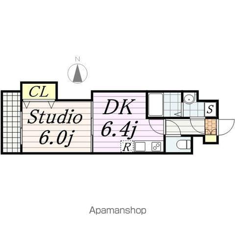 金太郎ヒルズ100(1DK/9階)の間取り写真