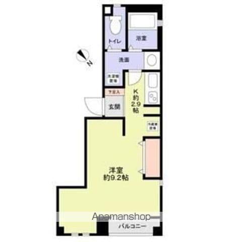 梅田淀屋橋MNT(1K/2階)の間取り写真