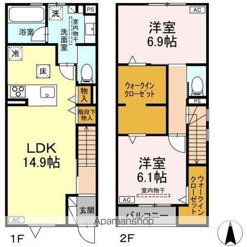 TRスギモト(2LDK)の間取り写真