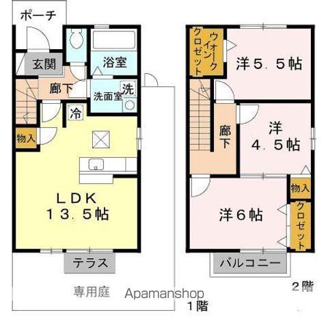 ローズコート雅(3LDK)の間取り写真