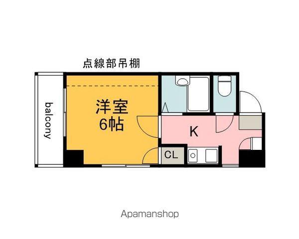 IH7ビル(1K/3階)の間取り写真