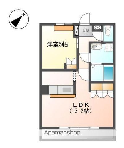 パシフィックヒルズ本郷(1LDK/2階)の間取り写真