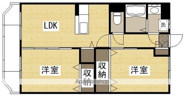 アプランドルⅤ(2LDK/3階)の間取り写真