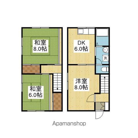 コーポさかもと(3DK/1階)の間取り写真