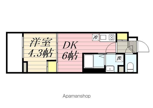 HF西巣鴨レジデンス(1DK/1階)の間取り写真
