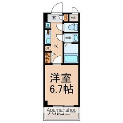 STELLA(1K/1階)の間取り写真