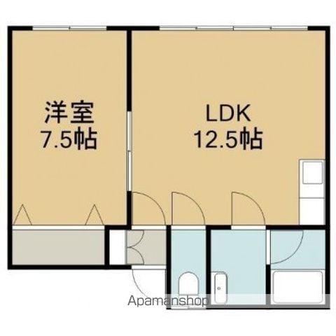 豊川ハイツ(1LDK/2階)の間取り写真