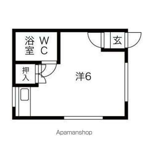 コーポフロンティア(ワンルーム/2階)の間取り写真
