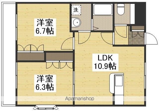 コートモデリア(2LDK/2階)の間取り写真