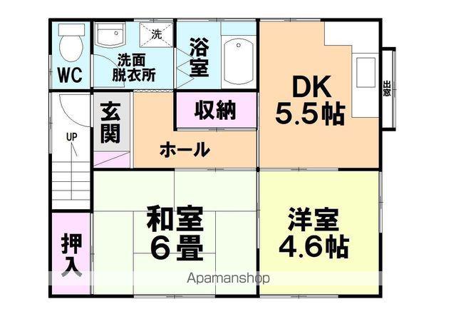 香椎線 宇美駅 徒歩14分 2階建 築37年(2DK)の間取り写真