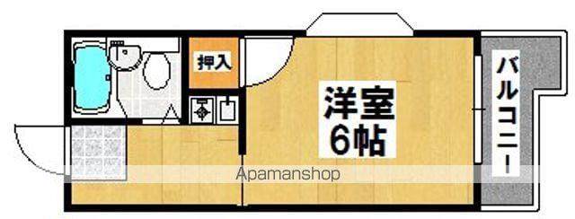 コーポグローリー(1K/2階)の間取り写真