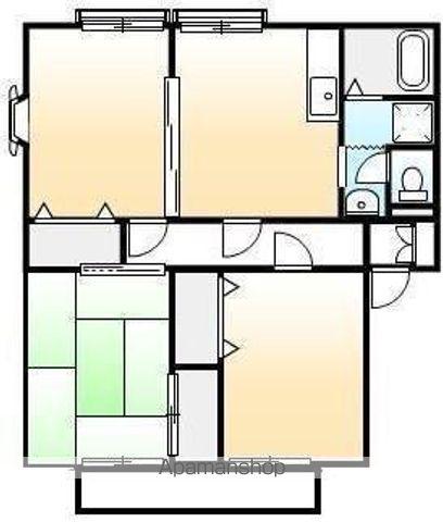 サンライフ南蔵王A・B(3DK/1階)の間取り写真
