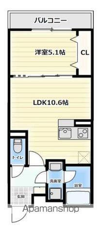 ソレイユ(1LDK/1階)の間取り写真