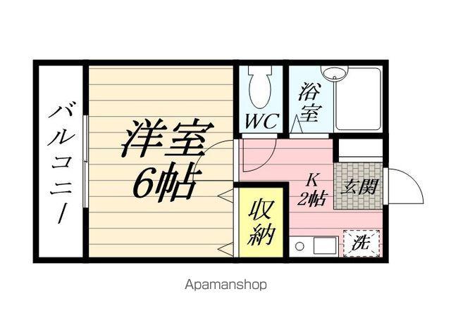 セジュールヒロ(ワンルーム/1階)の間取り写真