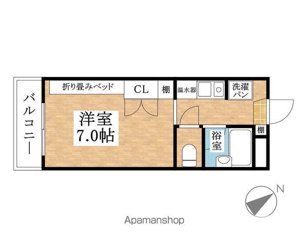 上田パストラルコート(1K/3階)の間取り写真