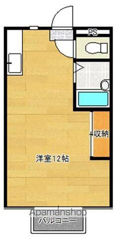 エレファントマンション11号館(ワンルーム/2階)の間取り写真
