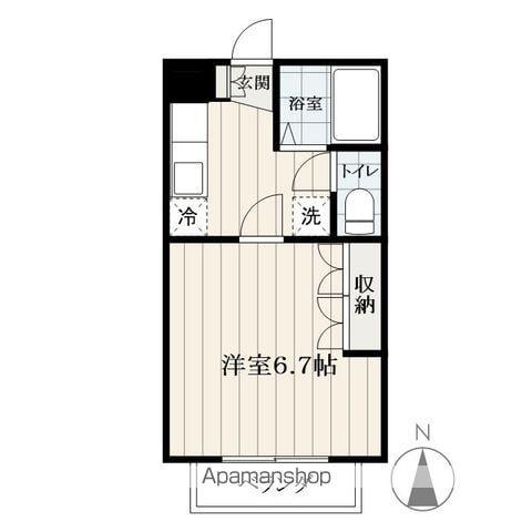 ホレストコーポ(1K/2階)の間取り写真