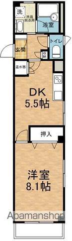 アルブル(1DK/2階)の間取り写真