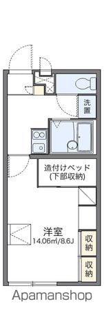 レオパレス京浜建物水橋ハイムC(1K/1階)の間取り写真