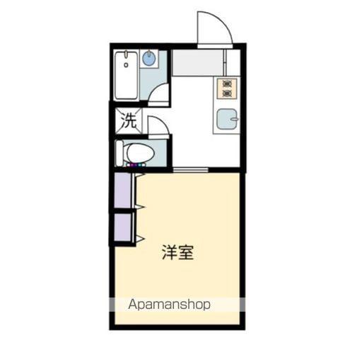 ロイヤルシティー鶴島(1K/2階)の間取り写真