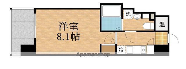 GRAMERCY京橋(1K/14階)の間取り写真