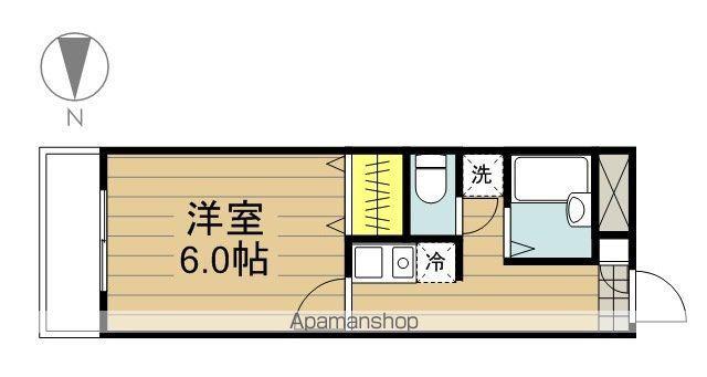 クレストヒル(1K/1階)の間取り写真