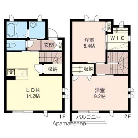クオーレ(2LDK/1階)の間取り写真
