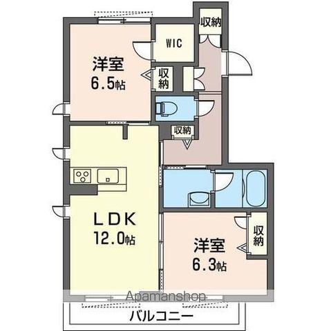 AMBIENTE下井草(2LDK/2階)の間取り写真