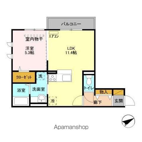 ANNEXアネックス(1LDK/3階)の間取り写真